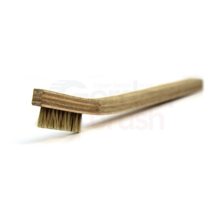 Gordon Brush 3x7 Row 0.006" Brass 0.006" Phosphor Bronze Bristle Plastic Handle 11HHPG-12